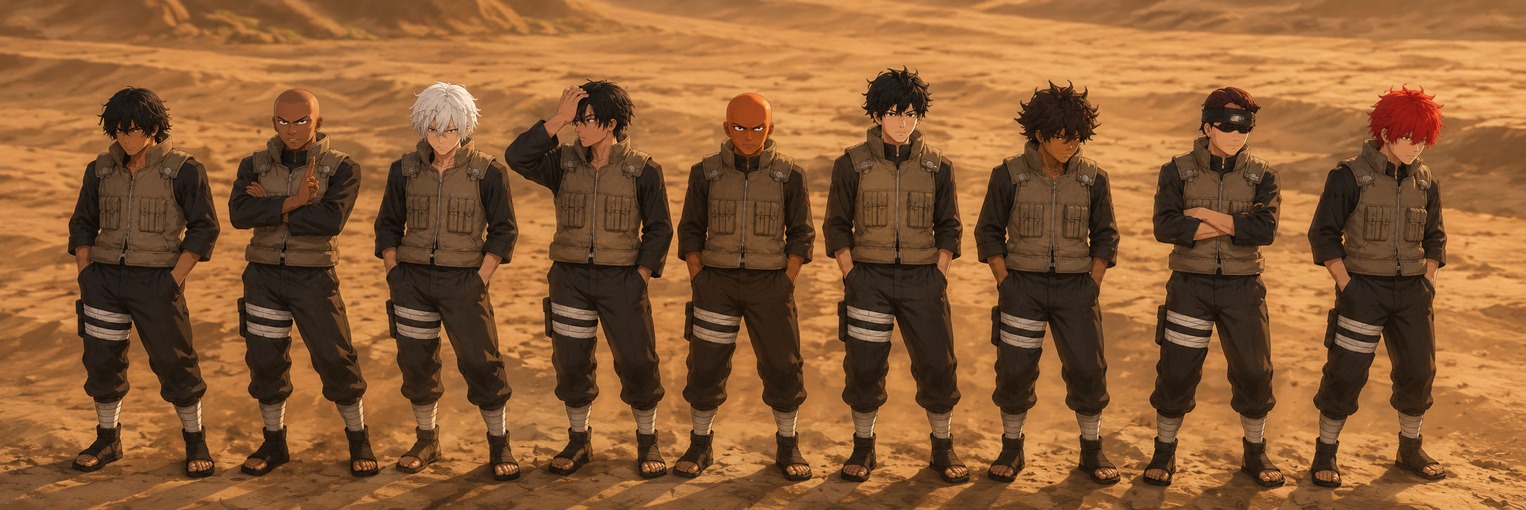 Les shinobi de Suna réunis sur le serveur ATOME RP